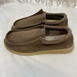 Hey Dude Wally Chocolate color Slip On Shoes Mens size 11 NO STRINGS